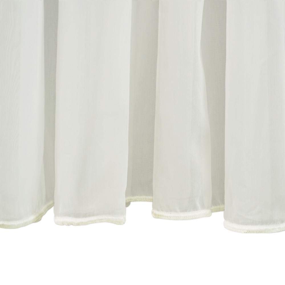 Tergaline Sheer White Double Wide Grommet Curtain Panel 108"Wx84"L