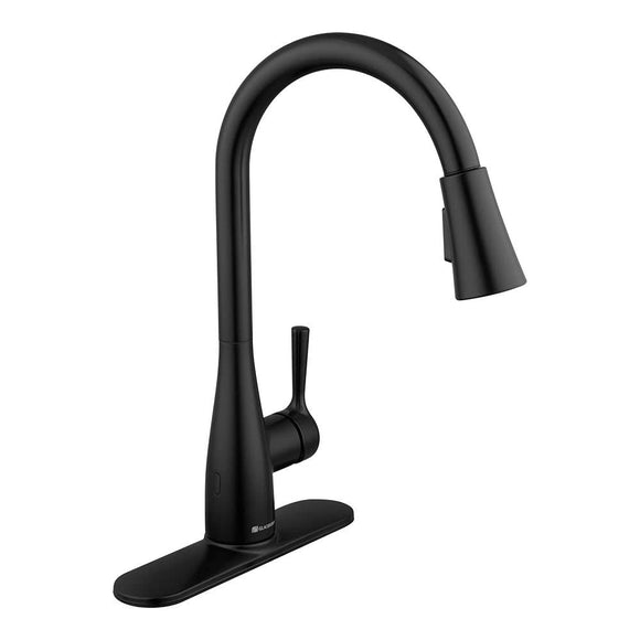 Sadira Touchless Single-Handle Pull-Down Sprayer Kitchen Faucet with TurboSpray and FastMount in Matte Black