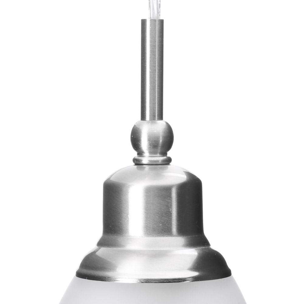 Commercial Electric 1-Light Brushed Nickel Mini-Pendant (3-Pack ) - Like New