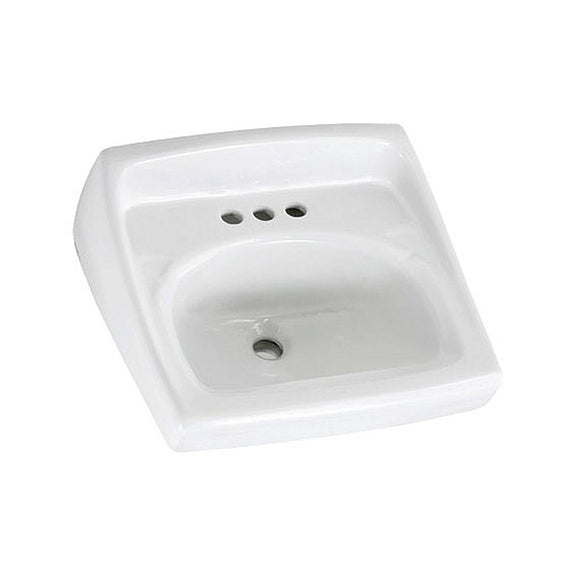 American Standard 0356.137.020 Lucerne Extra Right-Hand Hole Wall-Mount Sink, White