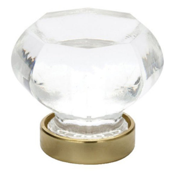 Old Town Crystal Knob Finish: Bright Nickel, Size: 1.25