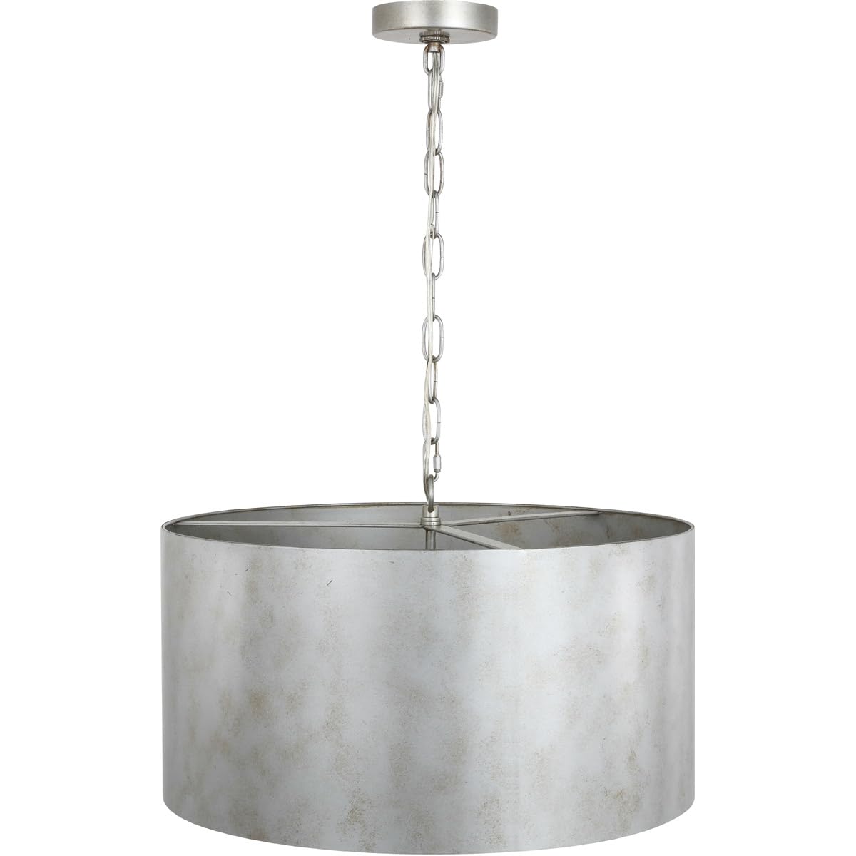 Living District Miro 3-Light Mid-Century Metal Pendant in Vintage Silver - Like New