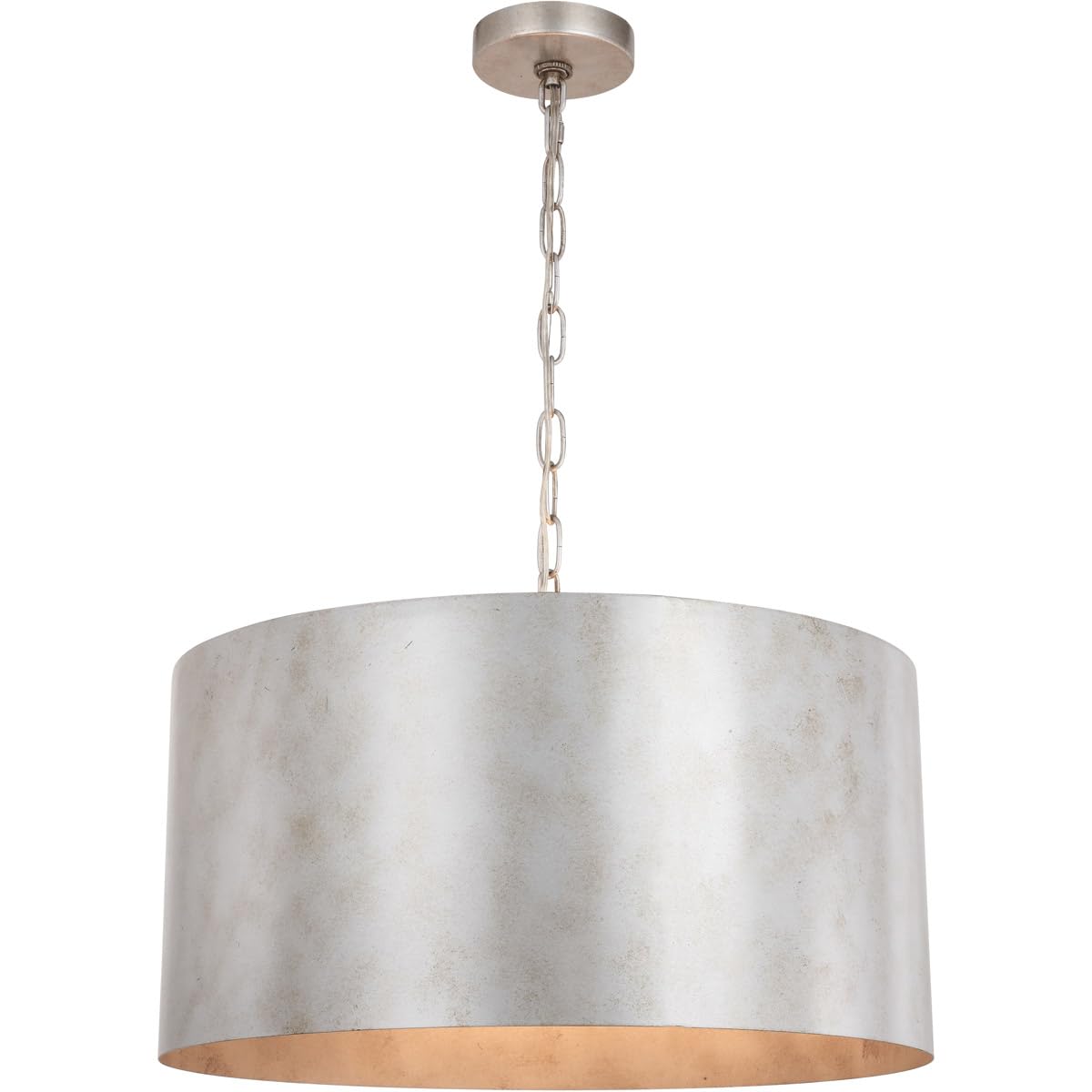 Living District Miro 3-Light Mid-Century Metal Pendant in Vintage Silver - Like New