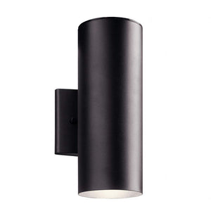 Kichler 11251AZT30, No Family Outdoor Wall Sconce Lighting LED, Textured Architectural Bronze,W 5" x H 12" x D 6 1/2"