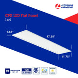 Lithonia Lighting CPX 1X4 ALO7 SWW7 M4 CPX LED 1 x 4 Switchable White Flat Panel (Only for dropped ceiling)