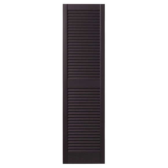 Ply Gem Shutters and Accents VINLV1559 IJ Louvered Shutter, 15