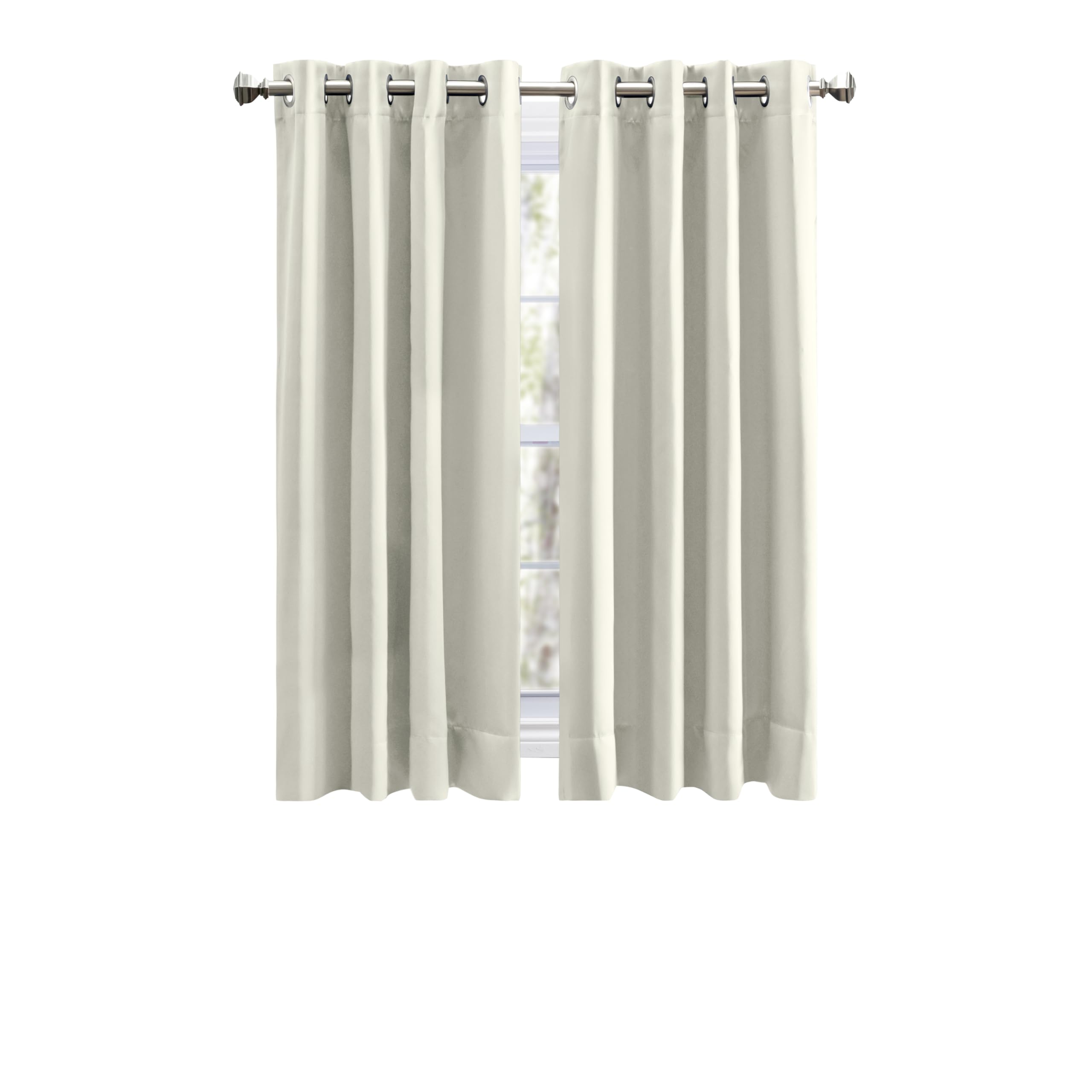 Ricardo Ultimate Blackout Grommet Panel with Wand, 56" W x 36" L, Ivory