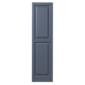 Ply Gem Shutters and Accents VINRP1563 41 Raised Panel Shutter, 15", Blue