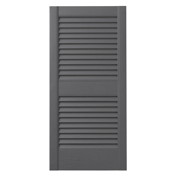 Ply Gem Shutters and Accents VINLV1535 16 Louvered Shutter, 15