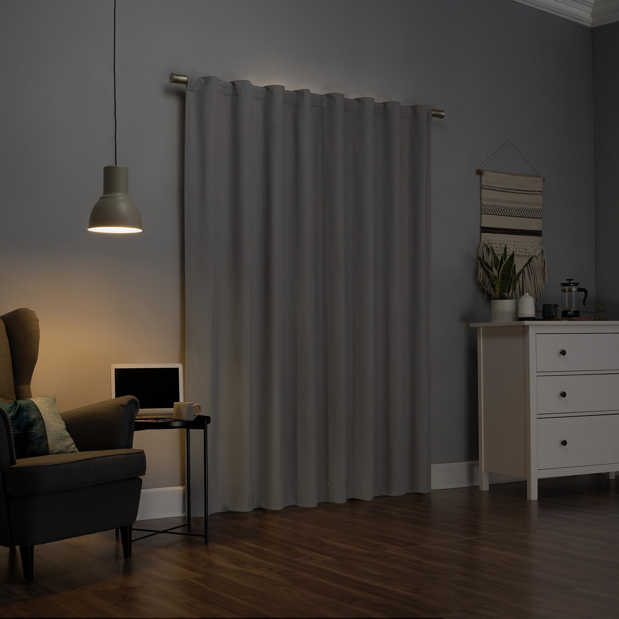Sun Zero Cyrus Thermal Total Blackout Back Tab Curtain Panel