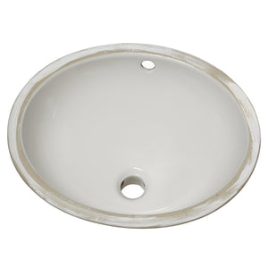 American Standard 495221.020 Ovalyn Ceramic Undermount Oval Bathroom sink, 19.25" L x 16.25" W x 7.18" H, White