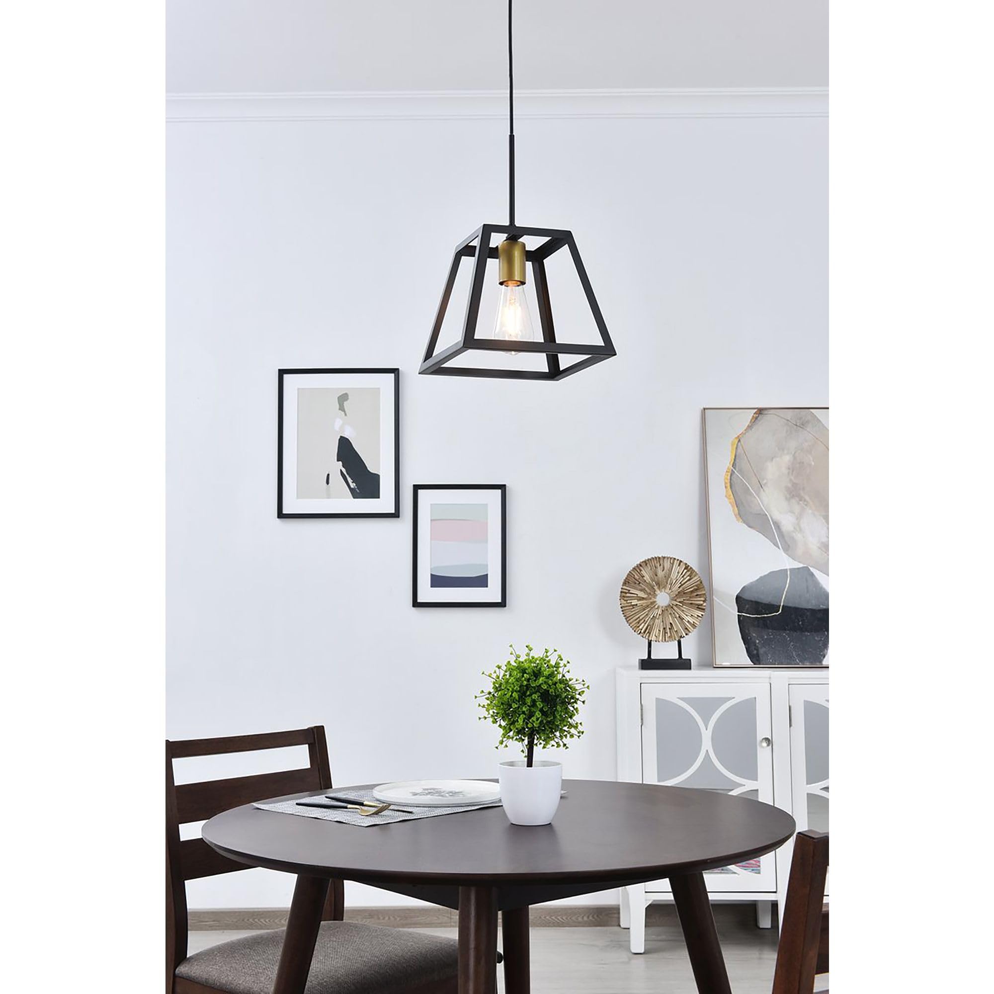 Elegant Lighting Living District Indoor Modern Home Decorative Bright Ceiling Resolute 1 Light Pendant - Like New