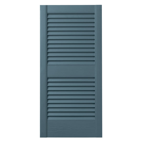 Ply Gem Shutters and Accents VINLV1539 BLU Louvered Shutter Terra, 15