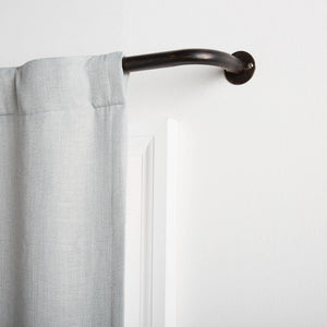 Exclusive Home Holden Wrap Around 1" Curtain Rod, Oil Rubbed Bronze, Adjustable 82.5"-120"
