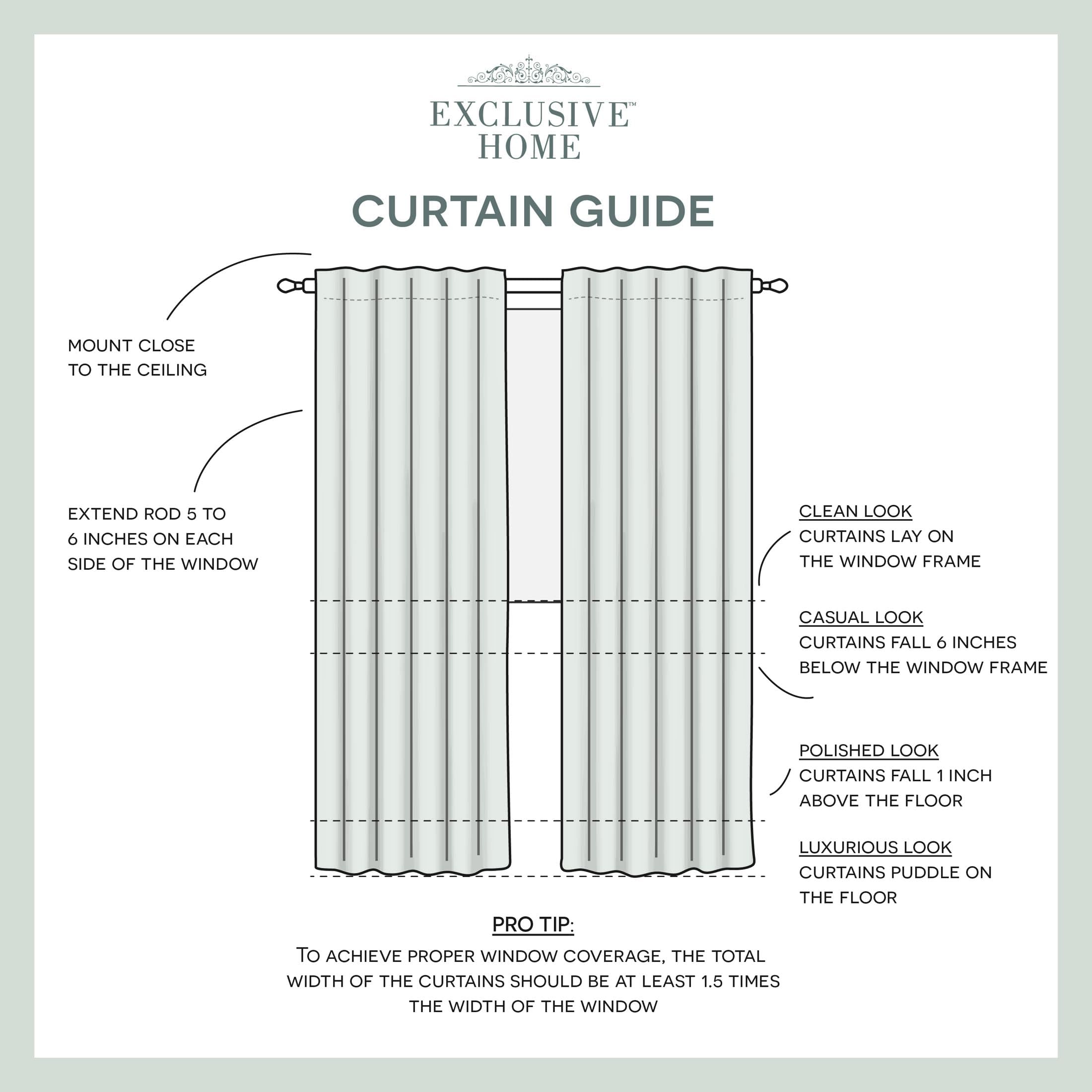 Exclusive Home Curtains Bella Window Curtain Panel Pair with Hidden Tab Top, 54x96, Silver, 2 Piece
