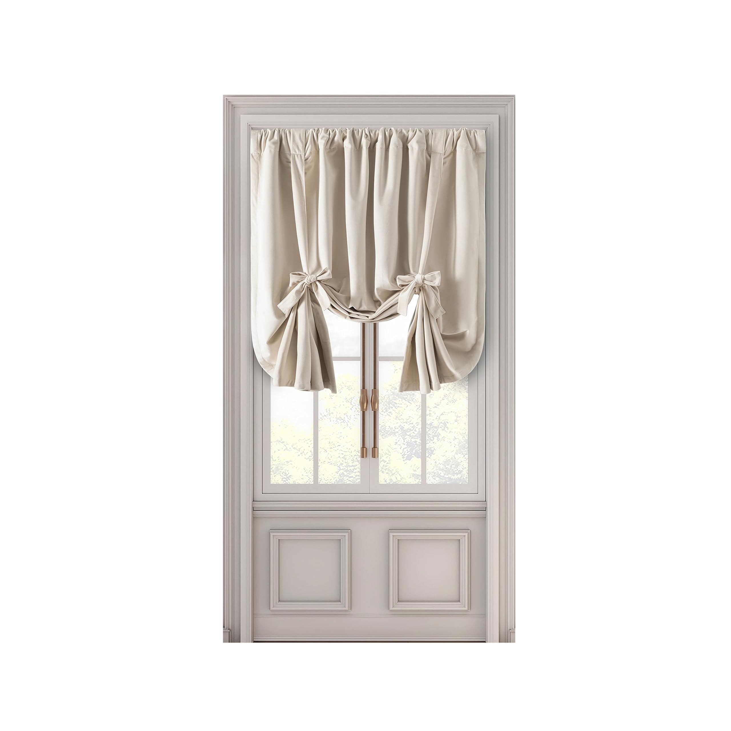 Ricardo Trading Velvet Lined RP w/BT Tie-Up Panel 50x63 Bone