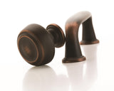 Amerock | Cabinet Knob | Oil Rubbed Bronze | 1-3/16 inch (30 mm) Diameter | Kane | 1 Pack | Drawer Knob | Cabinet Hardware