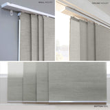 CHICOLOGY Vertical Blinds , Room Divider , Door Blinds ,Blinds for Sliding Glass Doors , Temporary Wall , Closet Curtain , Room Door, Woven Gray (Natural Woven) W:46-86 x H:Up-to 96 inches