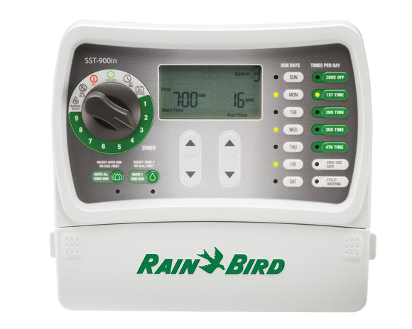 Rain Bird SST900IN Simple-To-Set Indoor Sprinkler/Irrigation System Timer/Controller, 9-Zone/Station (this New/Improved Model Replaces SST900I)