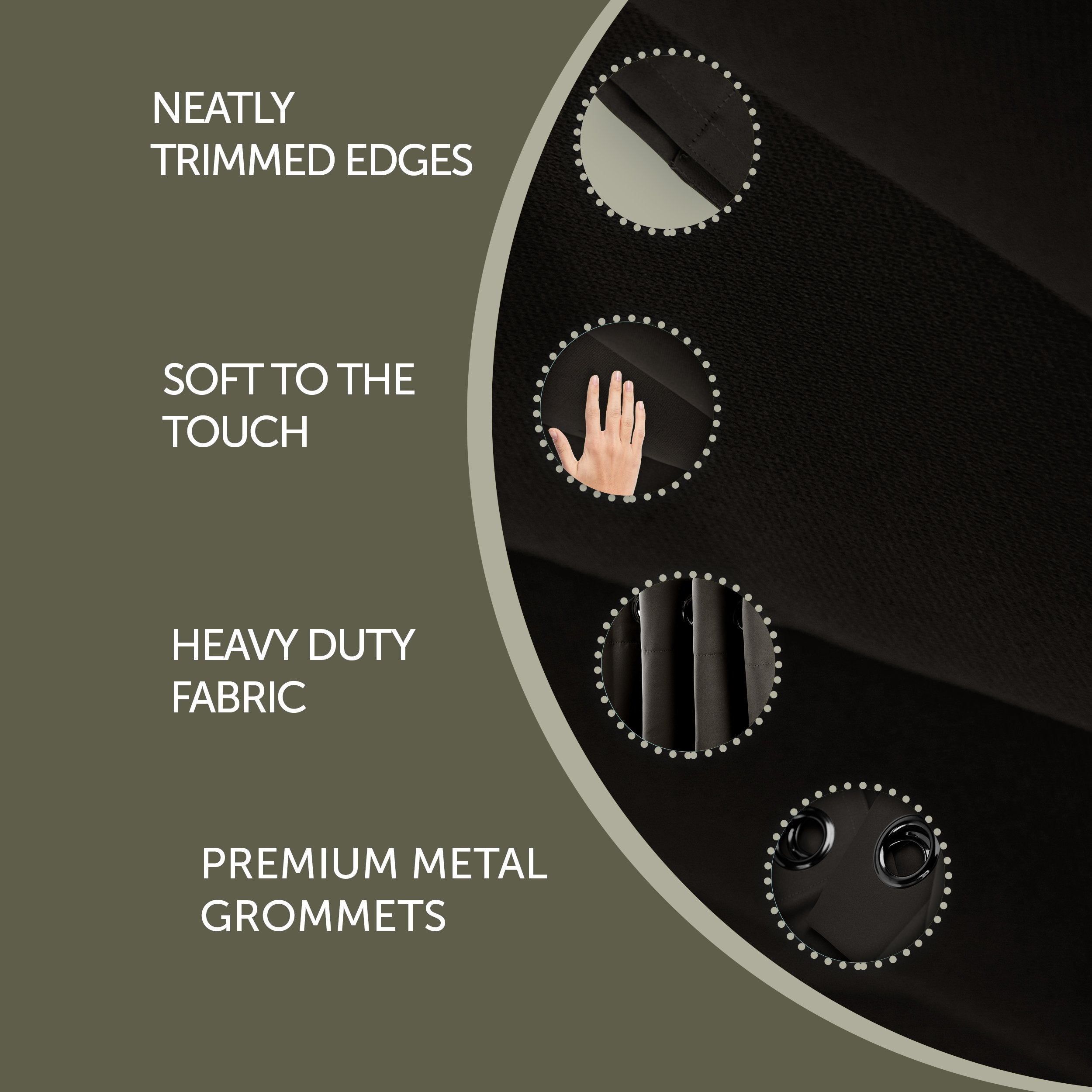 Rod Desyne Window Thermal Isulated Blackout Curtain with Metal Grommet, 150" x 108", Dark Grey - 1 Panel