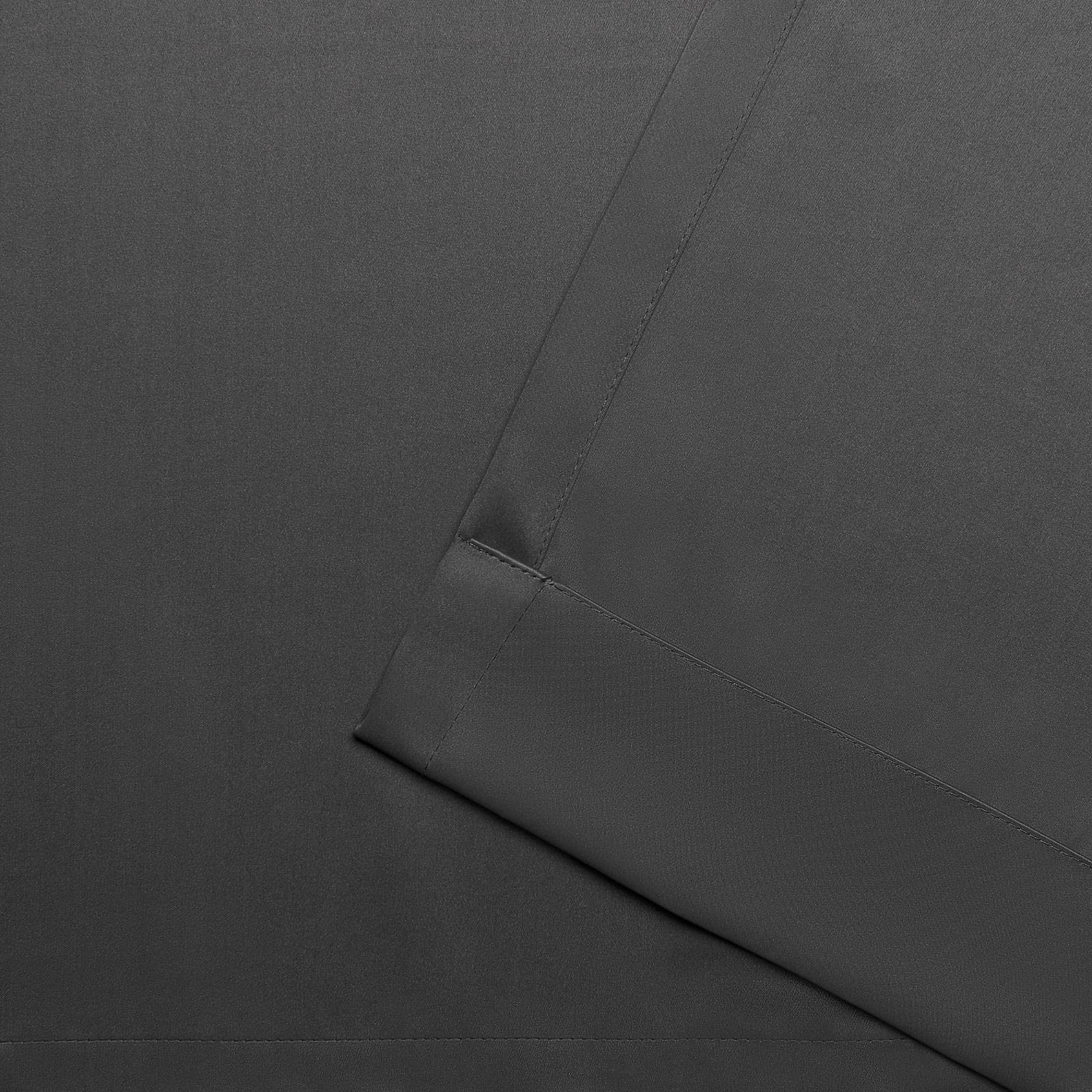 EXCLUSIVE HOME Academy Total Blackout Grommet Top Curtain Panel Pair, 52"x63", Charcoal