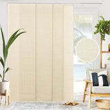 CHICOLOGY Vertical Blinds, Room Divider, Door Blinds,Blinds for Sliding Glass Doors, Temporary Wall, Closet Curtain, Room Door, Woven Beige (Natural Woven) W:46-86 x H:Up-to 96 inches