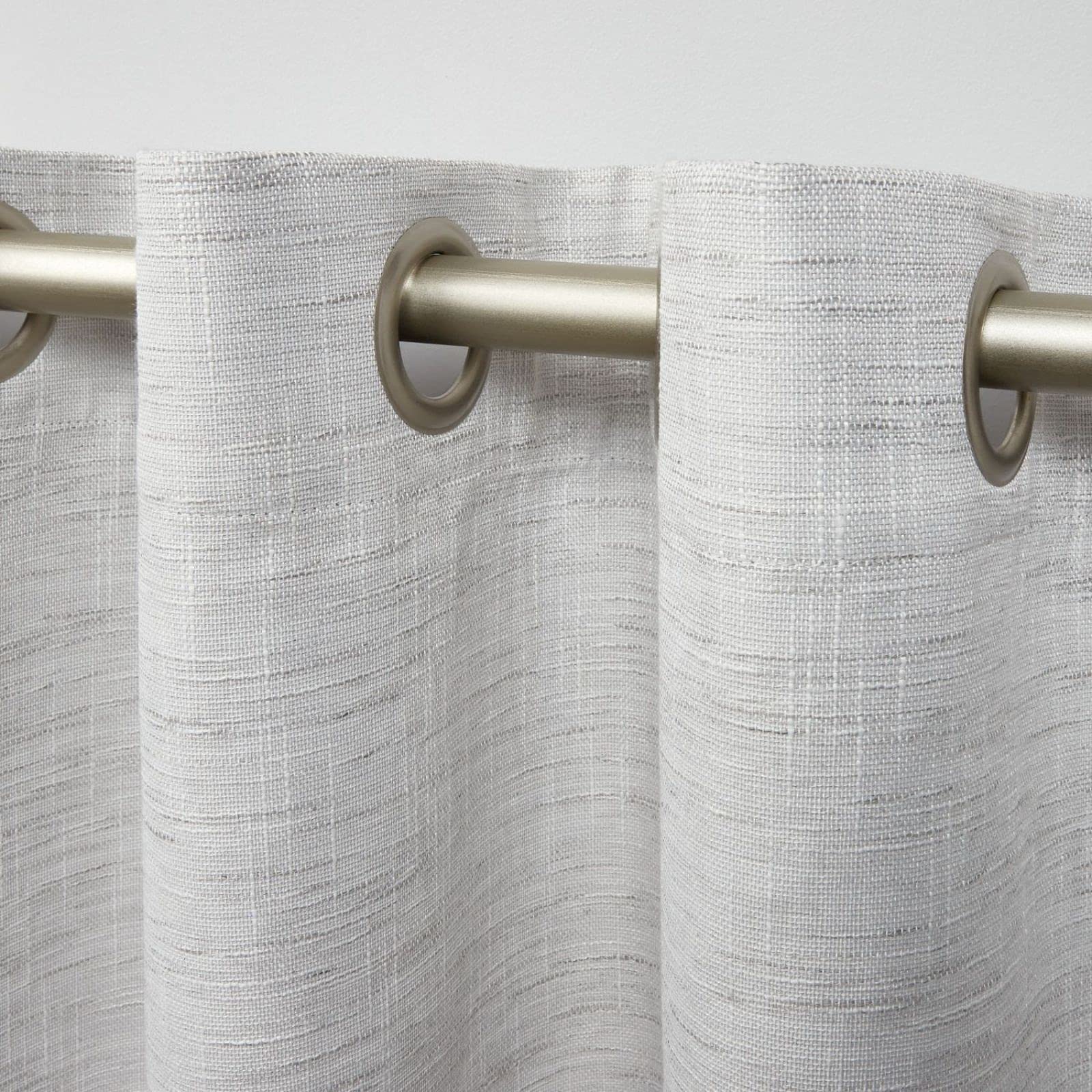 Exclusive Home Burke 100% Blackout Grommet Top Curtain Panel Pair, 52"x96", Silver, Set of 2