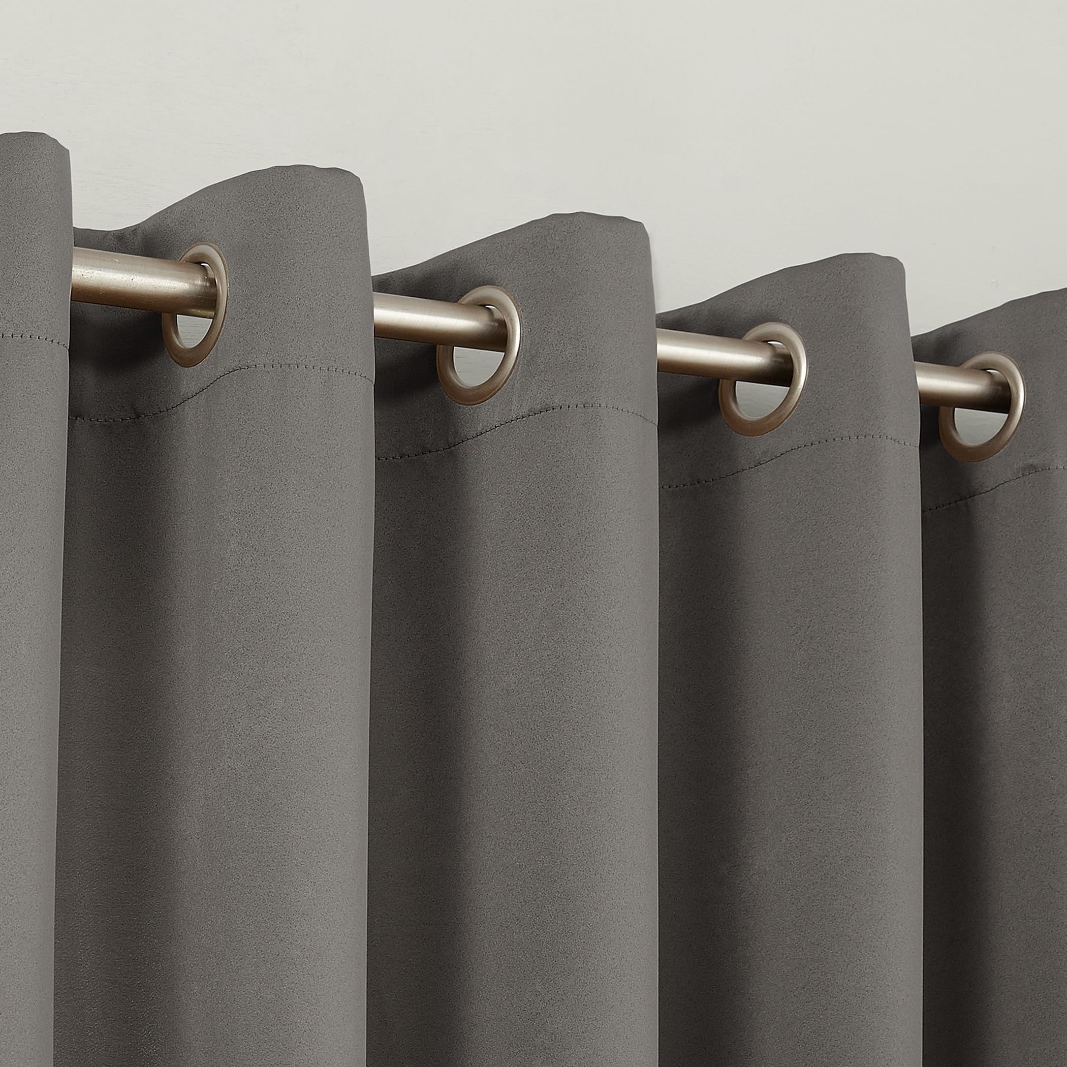 Sun Zero Barrow Energy Efficient Grommet Curtain Single Panel