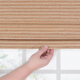 Eclipse Bamboo Roman Shades for Windows (36" x 72"), Semi-Privacy Light-Filtering Cordless Blinds for Bedroom, Living Room, or Office, Safe for Kids & Pets, Easy Mounting Interior Blinds, Natural