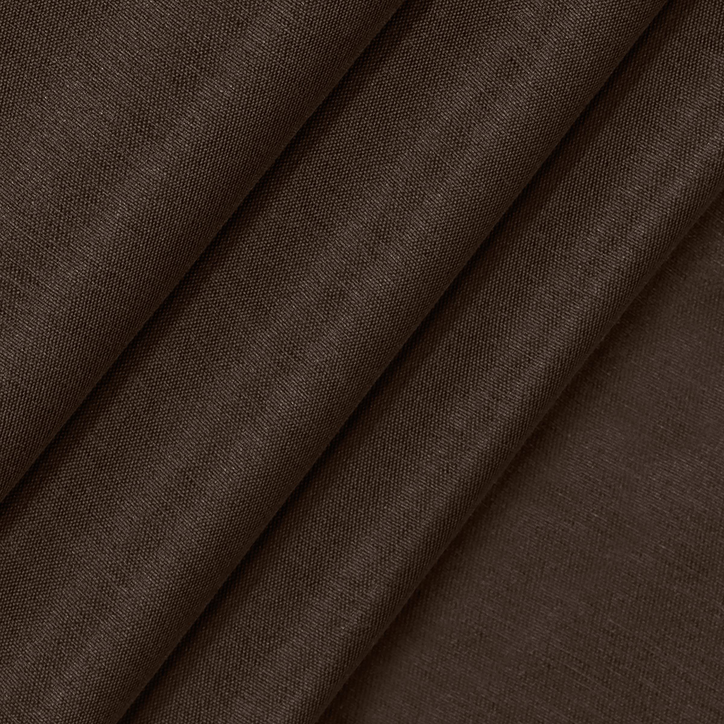 ECLIPSE Fresno Modern Blackout Thermal Rod Pocket Window Curtain for Bedroom (1 Panel), 52" x 84", Espresso