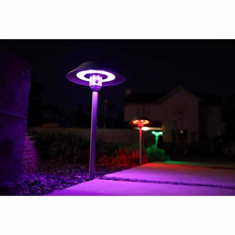Feit Electric OneSync Bronze Solar Powered 40 W LED Pathway Light 2 pk