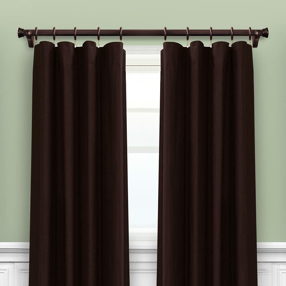 Lumi 1-3/8 in. Window Treatments Wood End Cap Finials (2-Pack) (Mahogany)