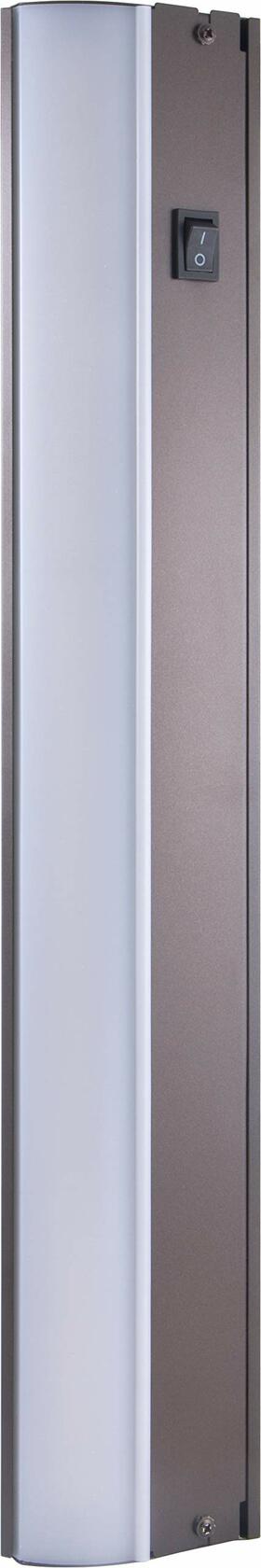 GE 18 Inch LED Premium Under Cabinet Light Fixture, Bronze Finish, Direct Wire, Warm White 3000K, 769 Lumens, Steel Housing, On/Off Switch, Kitchen, Office, Vanity, Display, Garage, Workbench, 38887
