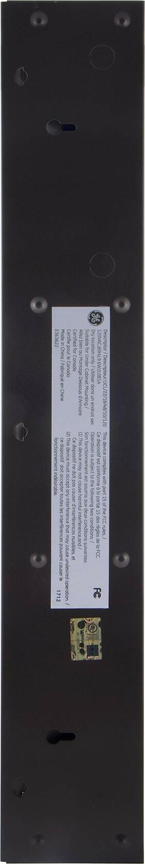 GE 18 Inch LED Premium Under Cabinet Light Fixture, Bronze Finish, Direct Wire, Warm White 3000K, 769 Lumens, Steel Housing, On/Off Switch, Kitchen, Office, Vanity, Display, Garage, Workbench, 38887