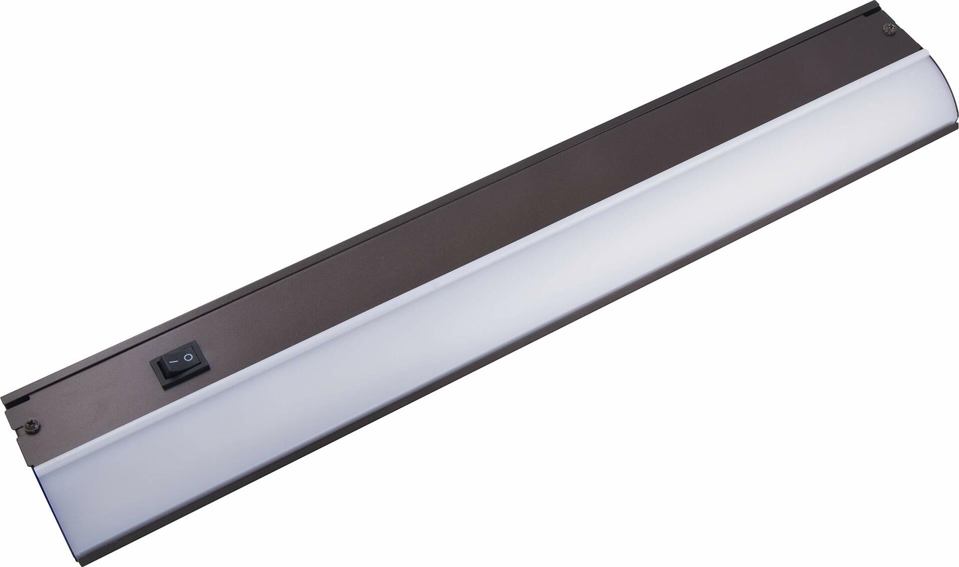 GE 18 Inch LED Premium Under Cabinet Light Fixture, Bronze Finish, Direct Wire, Warm White 3000K, 769 Lumens, Steel Housing, On/Off Switch, Kitchen, Office, Vanity, Display, Garage, Workbench, 38887