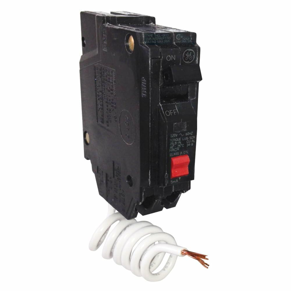 ABB Q-Line® THQL1120GFTP 20A GFCI Circuit Breaker • Single Pole Plug-in Breaker • 120/240V, 10 kAIC • Thermal Magnetic • Ground Fault Circuit Interrupter • Quick-Make/Quick-Break Mechanisms