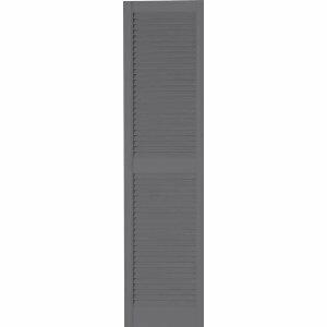 Ply Gem Gray 15x55 Open Louver Shutter Pair