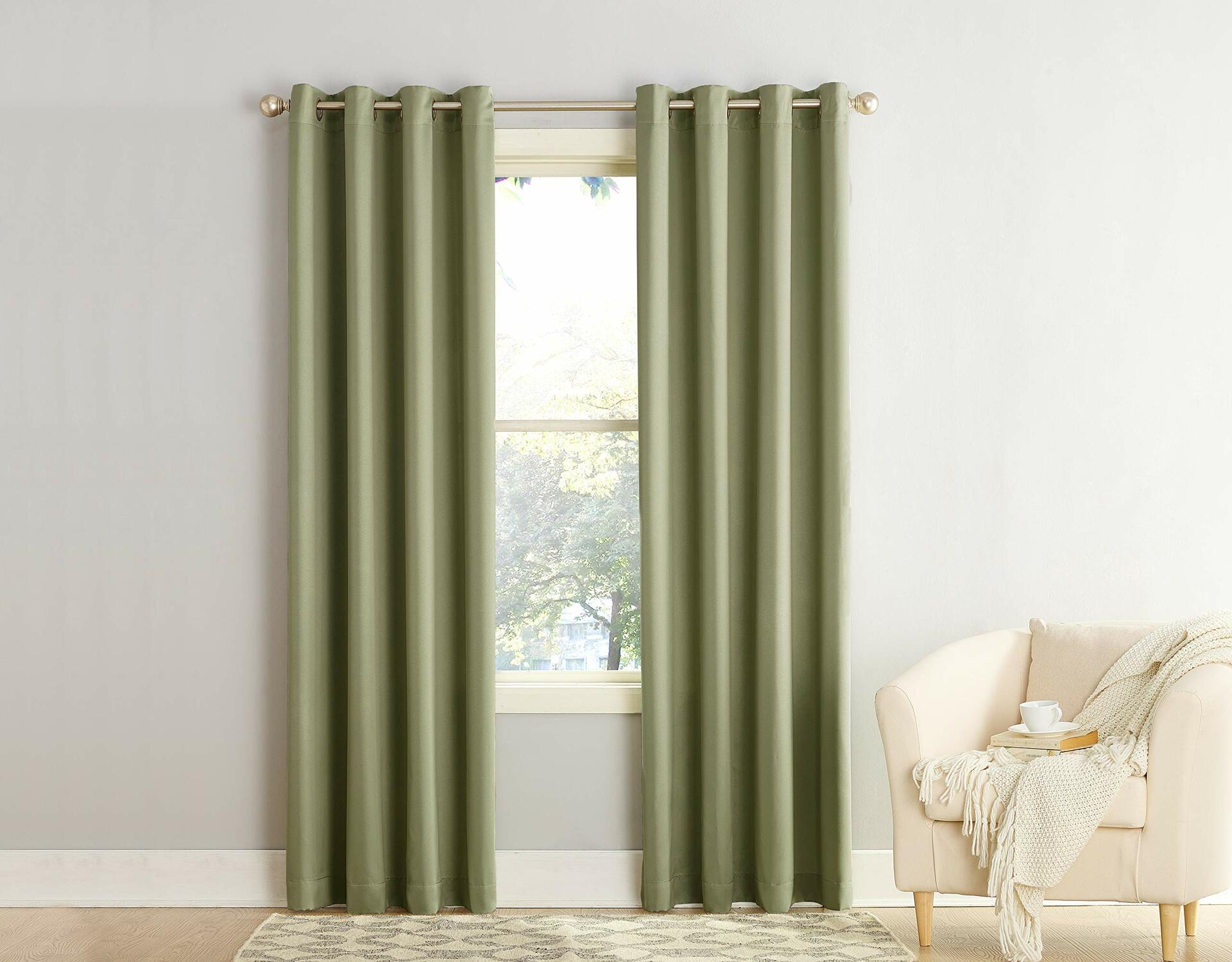 Sun Zero Barrow Energy Efficient Grommet Curtain Single Panel