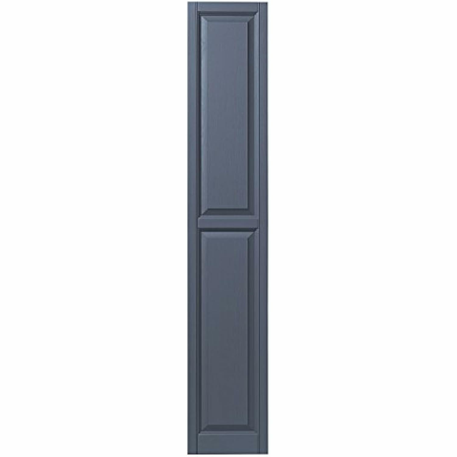 Ply Gem Shutters and Accents VINRP1581 41 Raised Panel Shutter, 15", Blue
