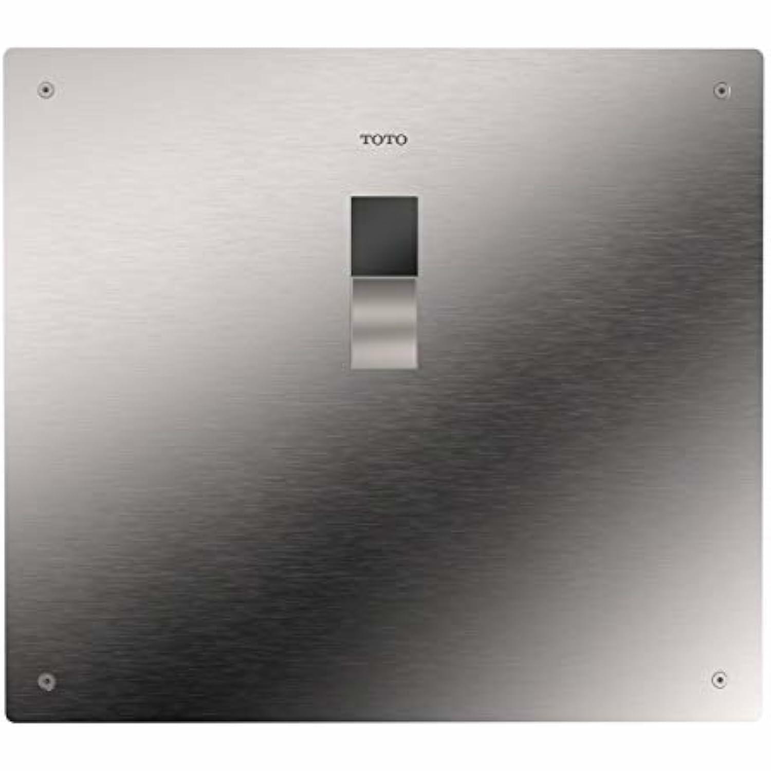 TOTO 32 Inch, Stainless Steel-TET2UA32#SS EcoPower Touchless 1.0 GPF Toilet Flushometer Valve with 14 x 12 Cover Plate and 32" Vacuum Breaker Set