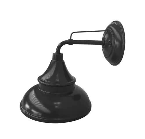 Home Decorators Black Outdoor Barn Light Wall Mount Sconce by Hampton Bay