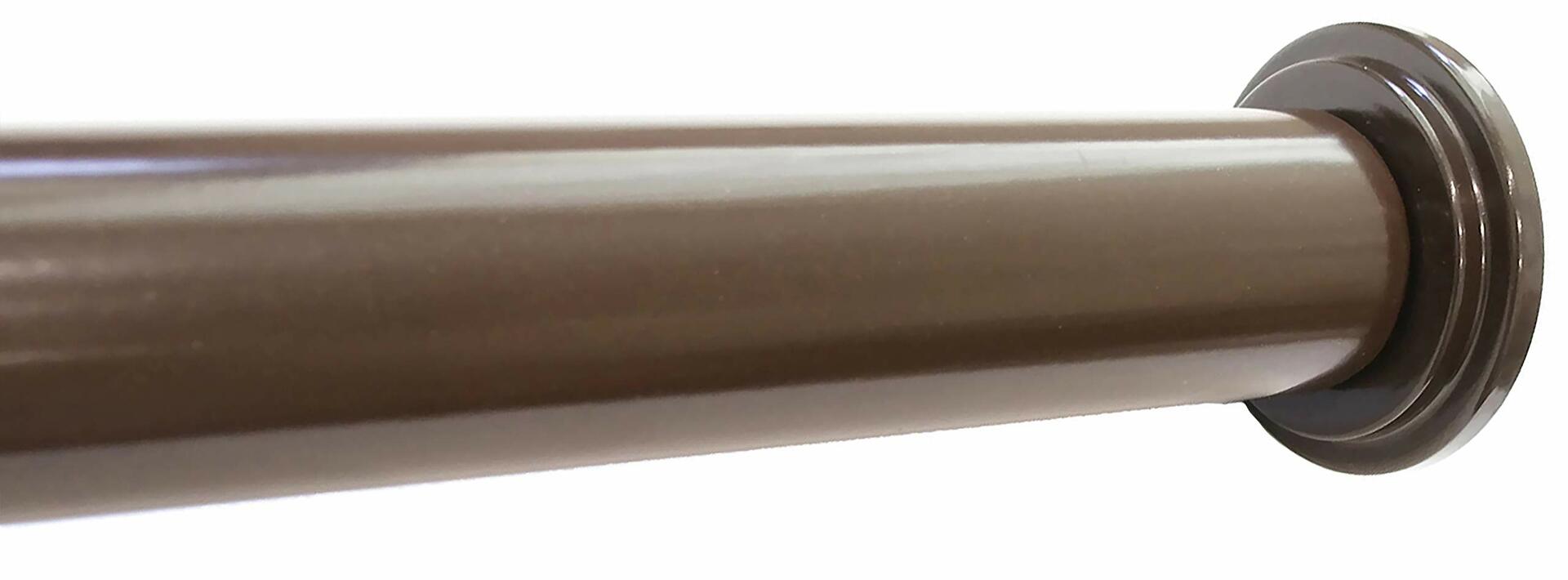 Urbanest 1" No Drilling Shower Closet Window Metal Premium Adjustable Tension Rod, Heavy Duty, 42-inch to 72-inch, Oil-Rubbed Bronze/ORB