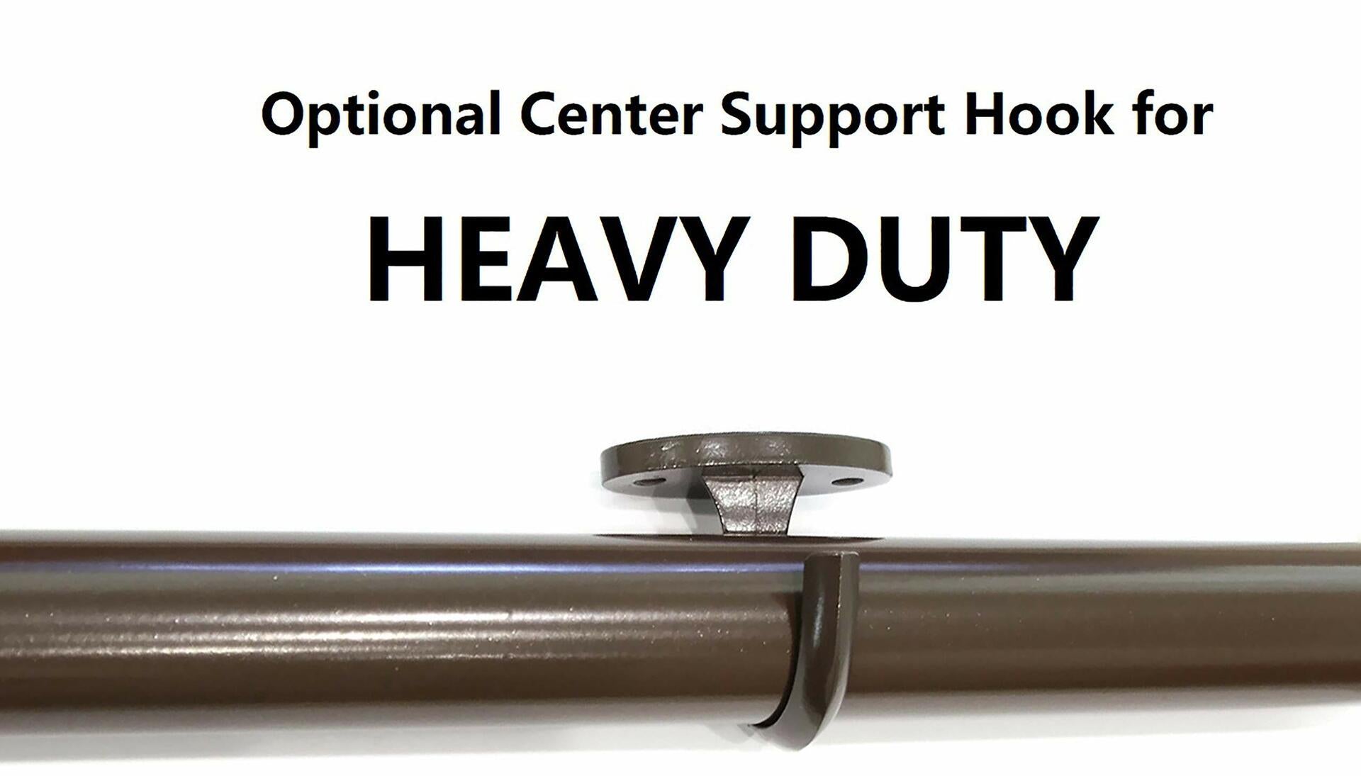 Urbanest 1" No Drilling Shower Closet Window Metal Premium Adjustable Tension Rod, Heavy Duty, 42-inch to 72-inch, Oil-Rubbed Bronze/ORB