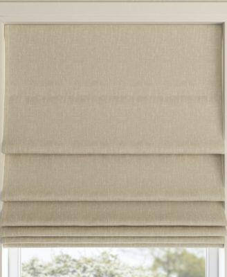 35"x64" Sun Zero 100% Blackout Pryer Textured Cordless Roman Window Shade Stone: Indoor Blinds & Window Treatments