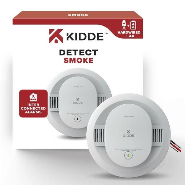 Hardwired Interconnected Smoke Detector with Photoelectric Sensor 21031482