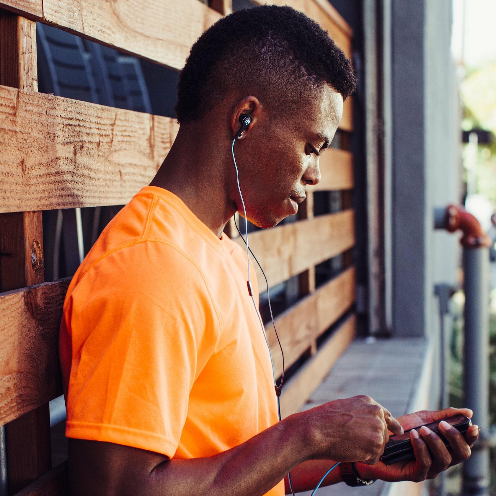 JLab JBuds Pro Signature Earbuds, Pink, Titanium 10mm Drivers, Music Controls, Universal Mic, Custom Fit with Cush Fins