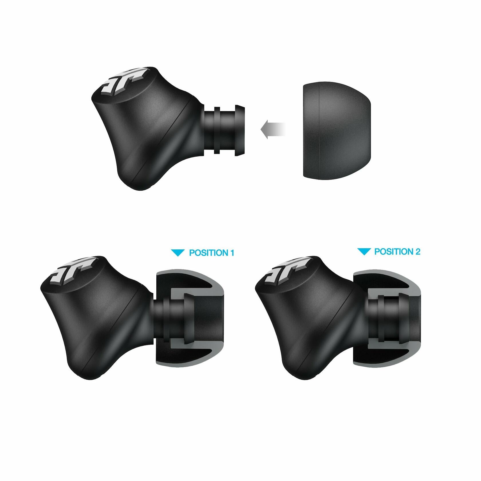 JLab JBuds Pro Signature Earbuds, Pink, Titanium 10mm Drivers, Music Controls, Universal Mic, Custom Fit with Cush Fins