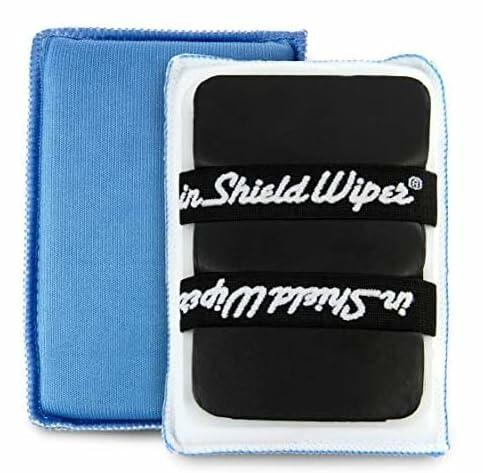inShield Wiper Reusable Multi-use Microfiber Cleaning Tool- Washable Microfiber Cleaning Sponge to easily clean Windshields, Electronic Touchscreens, Computer Monitors, Mirrors, & Stainless Steel- 3pk