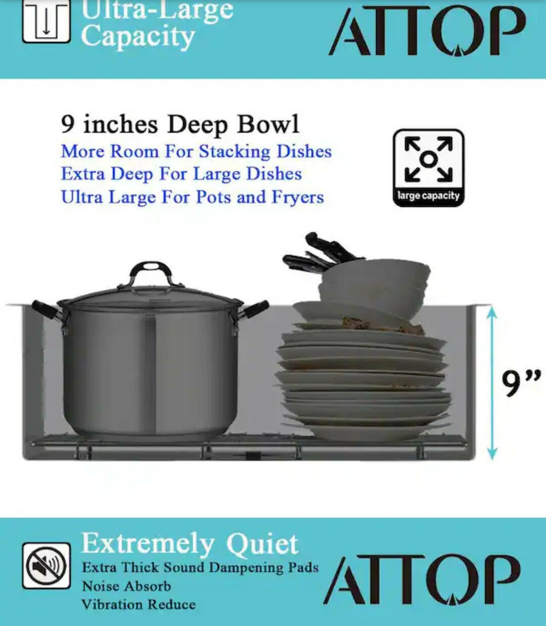 Attop(Brand Rating: 5.0/5)Handmade Stainless Steel 32 in. Double Bowl...