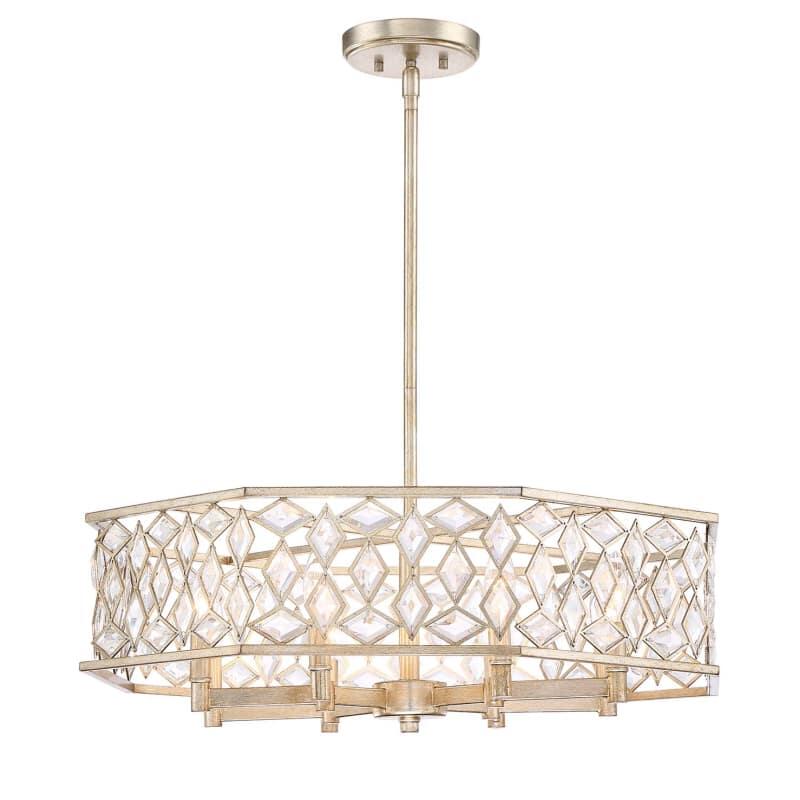Park Harbor PHPL6276 Cross Pointe 8 Light 25-3/4" Wide Drum Chandelier